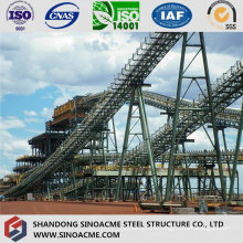 Solid Heavy Steel Trestle Structure for Chemical Plant